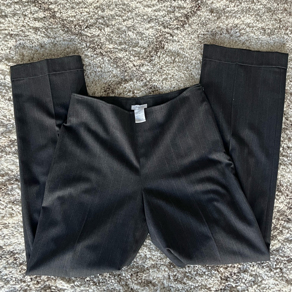 Womens Vintage Marshall Fields Gray Dress Pants with Pins Stripes - Size 10